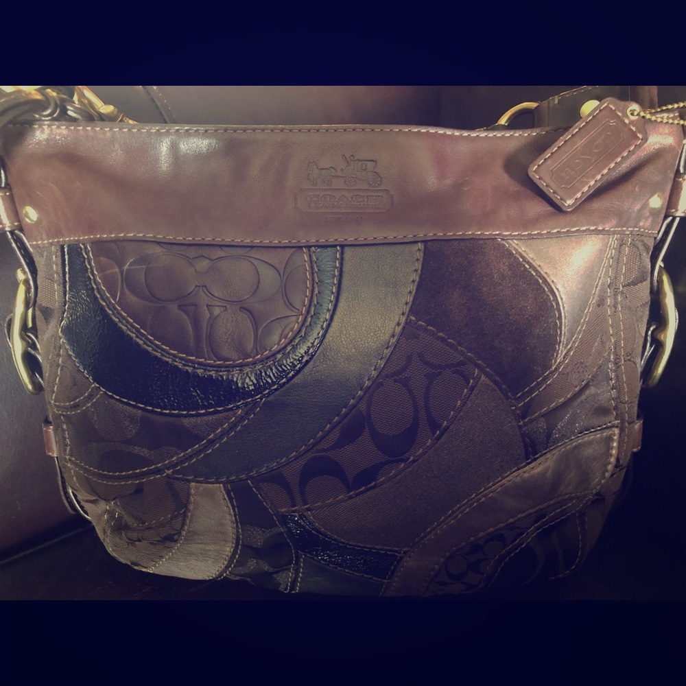 Authentic Coach patchwork purse